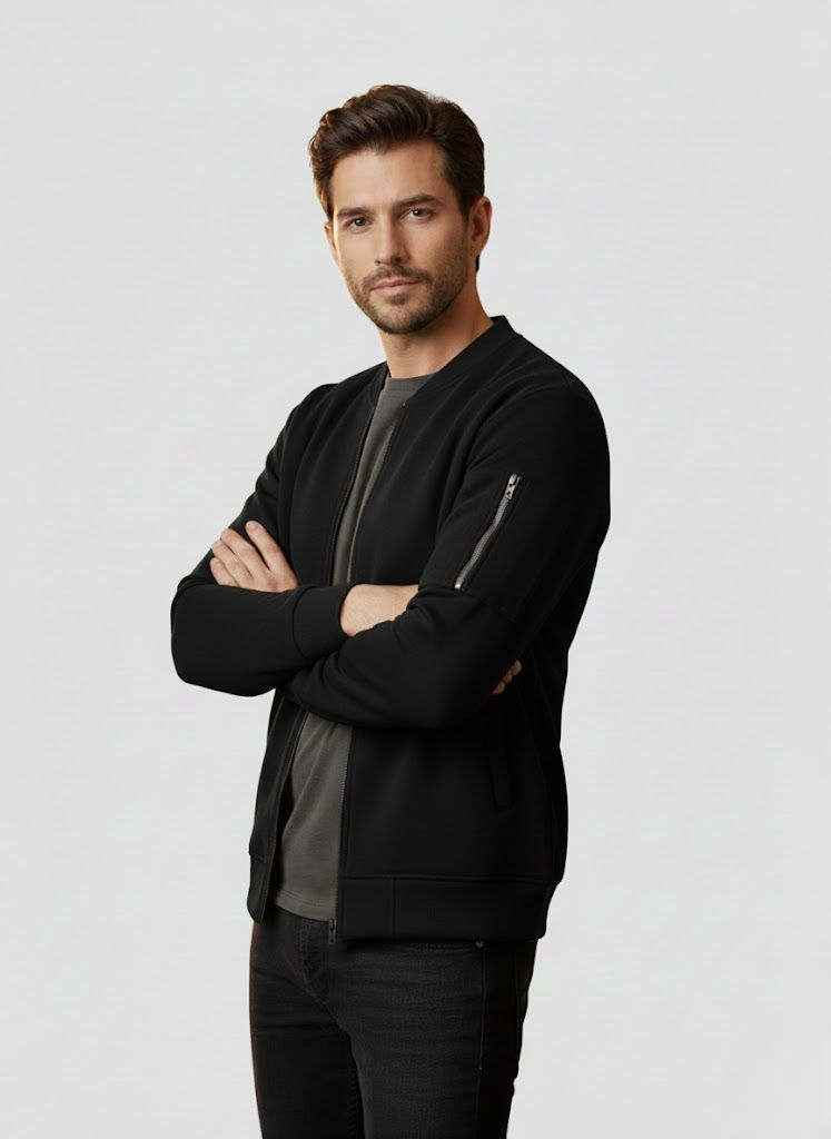 Classic Men’s Bomber Jacket - Image 5