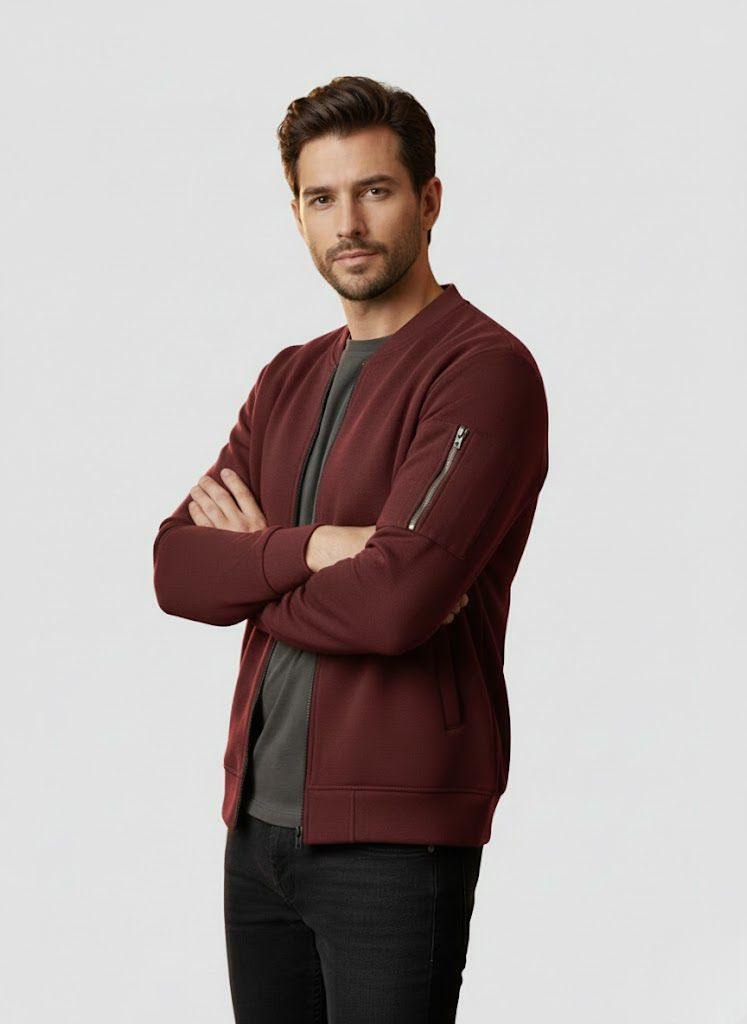 Classic Men’s Bomber Jacket - Image 3