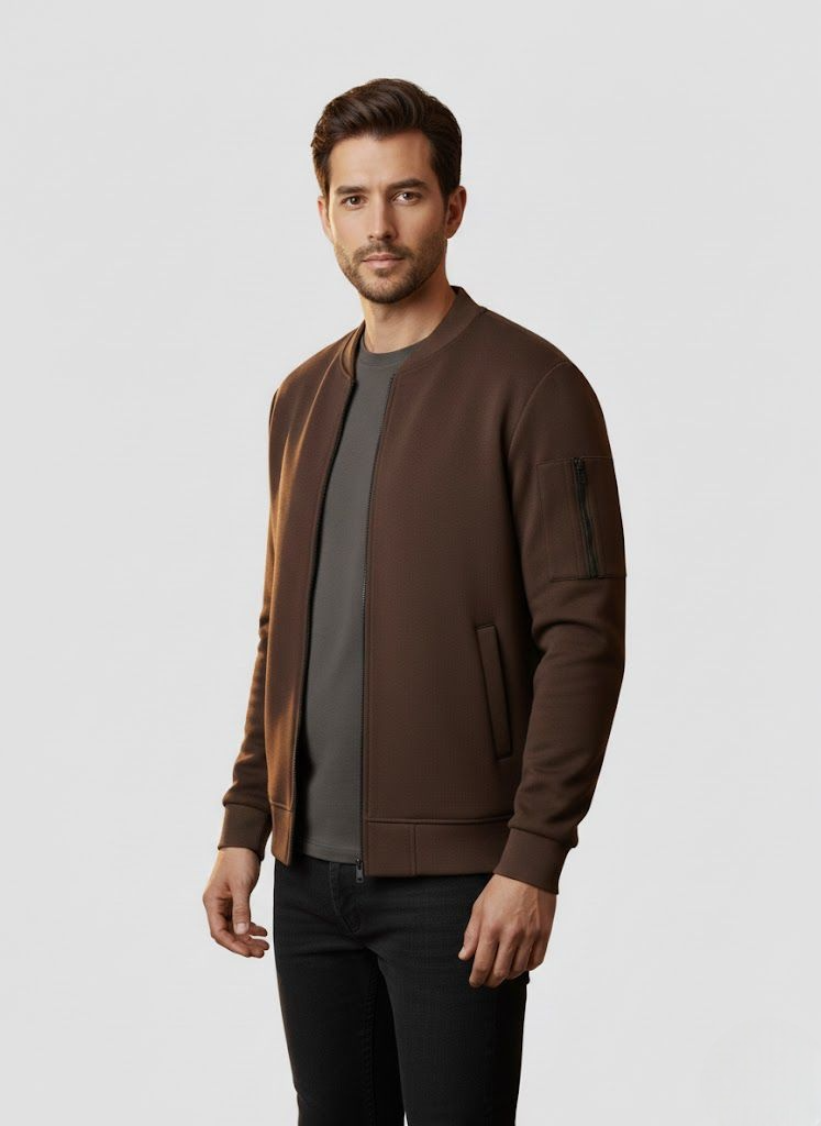 Classic Men’s Bomber Jacket - Image 2